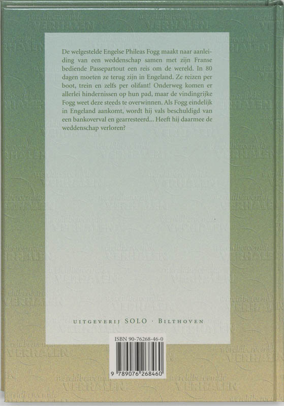 De reis om de wereld in 80 dagen / Jules Verne achterkant