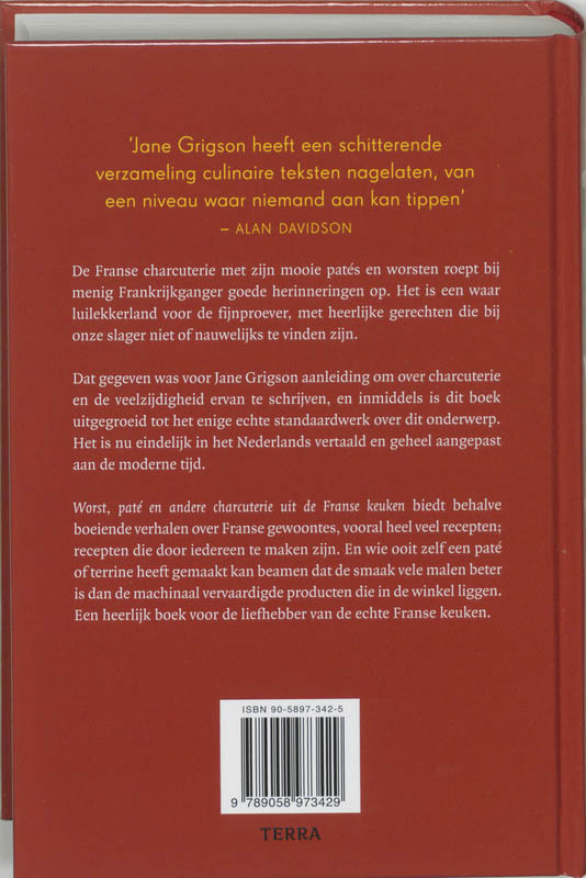 Worst, paté en andere charcuterie uit de Franse keuken achterkant