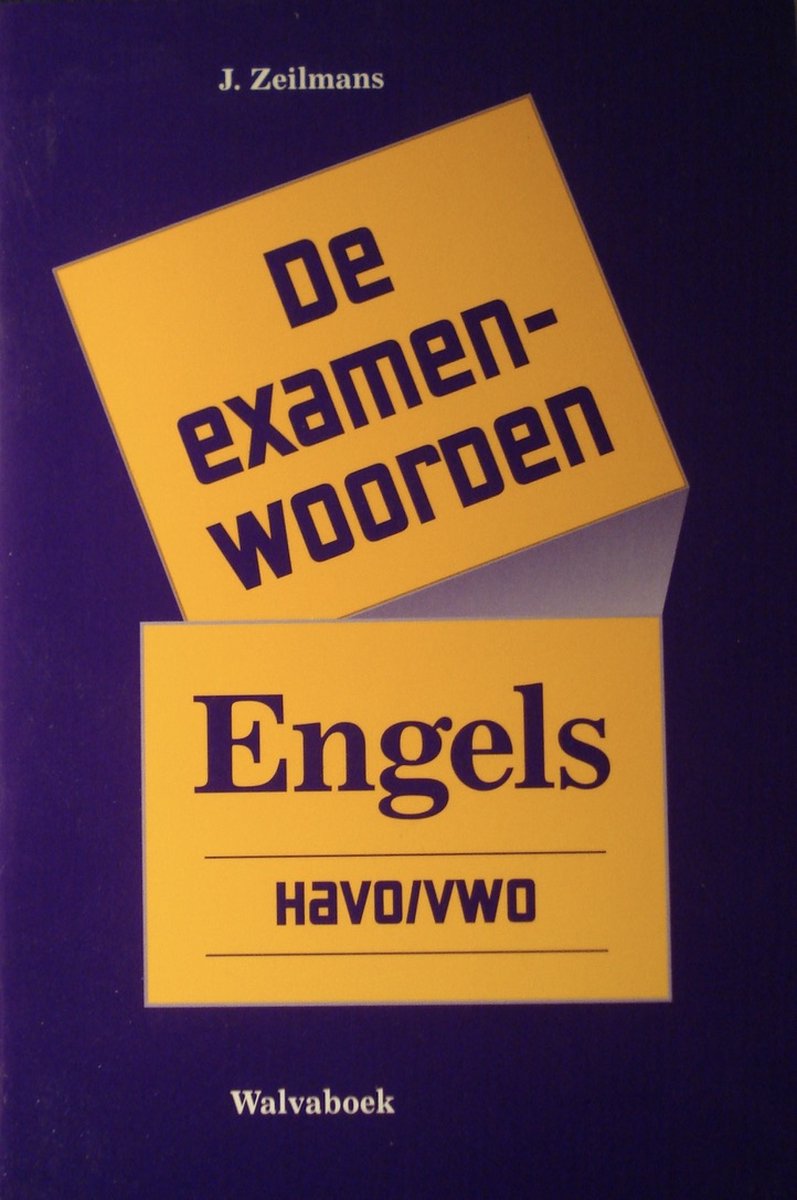 De Examenwoorden Engels Havo/vwo