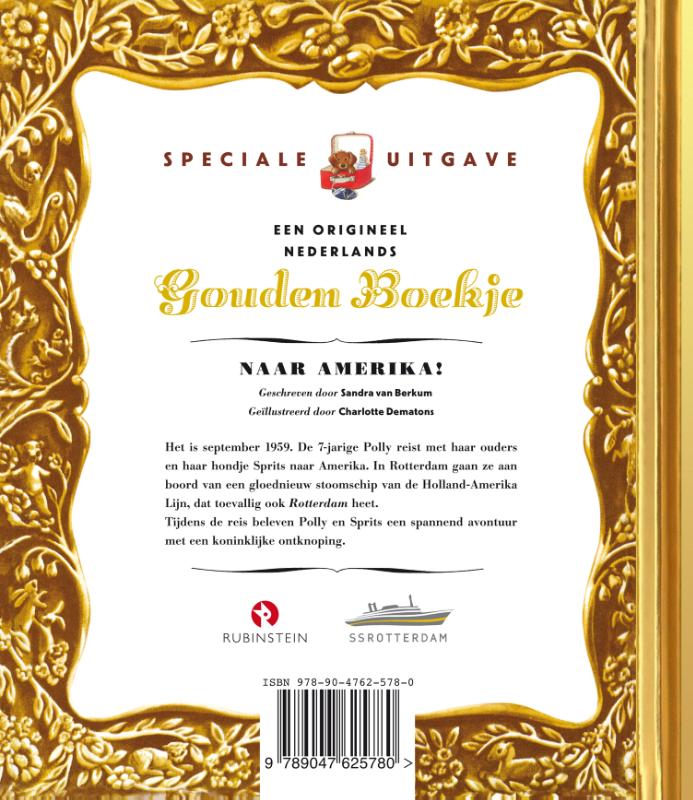 Naar Amerika! / Gouden Boekjes achterkant