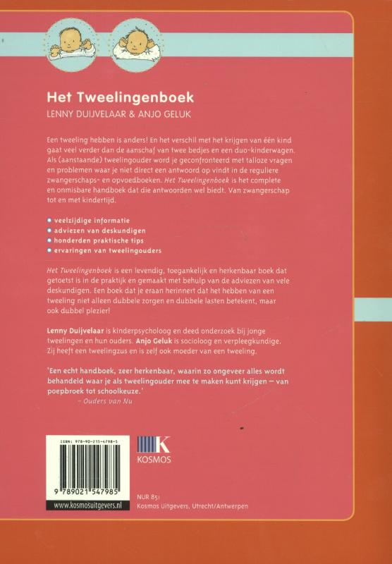 Het tweelingenboek achterkant