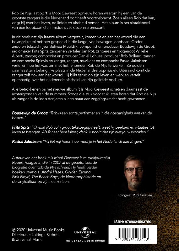 Rob de Nijs - 'T is mooi geweest achterkant