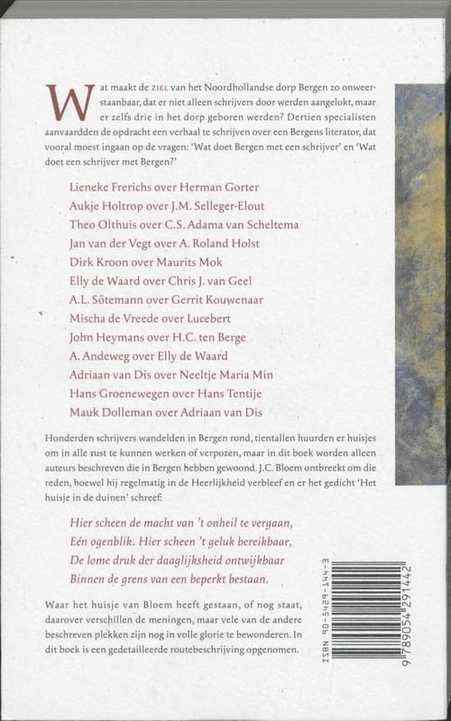 Hier scheen 't geluk bereikbaar achterkant