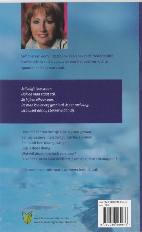 Blauw water achterkant