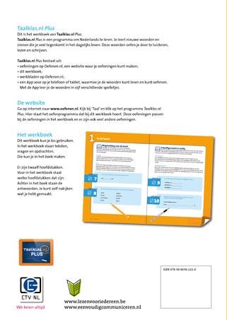 Taalklas.nl Plus achterkant