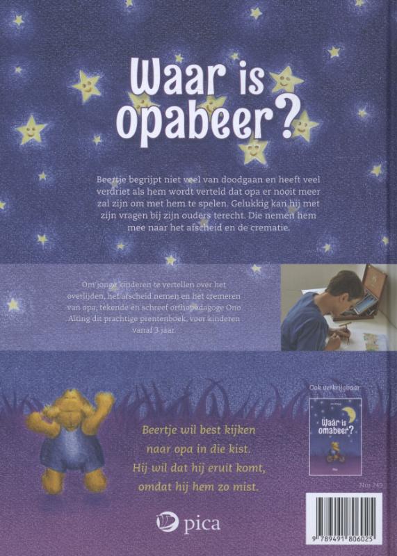 Waar is opabeer? achterkant