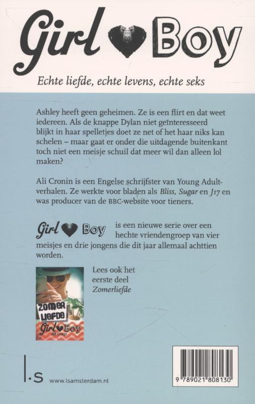 Gezocht: lief meisje / Girl heart Boy / 2 achterkant