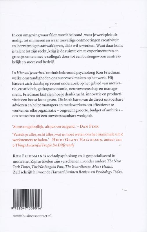 De ideale werkgever achterkant