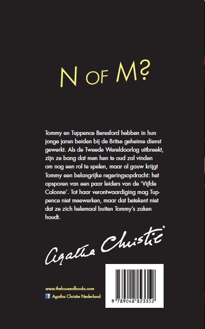 N of M? / Agatha Christie achterkant