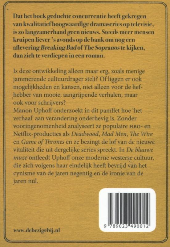 De blauwe muze achterkant