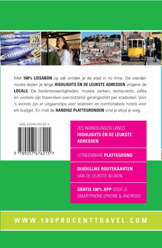 100% Lissabon / 100% stedengidsen achterkant