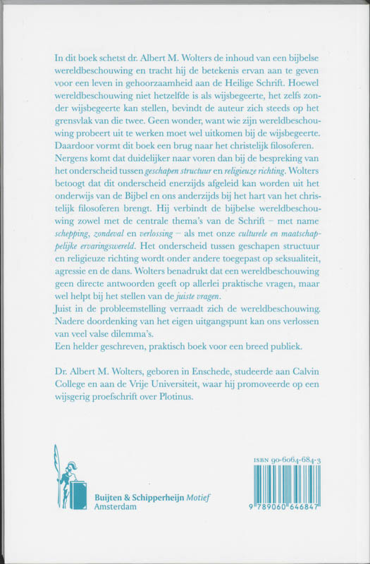 Schepping zonder grens / Verantwoording / nr. 3 achterkant