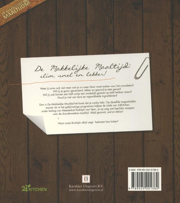 De makkelijke maaltijd achterkant