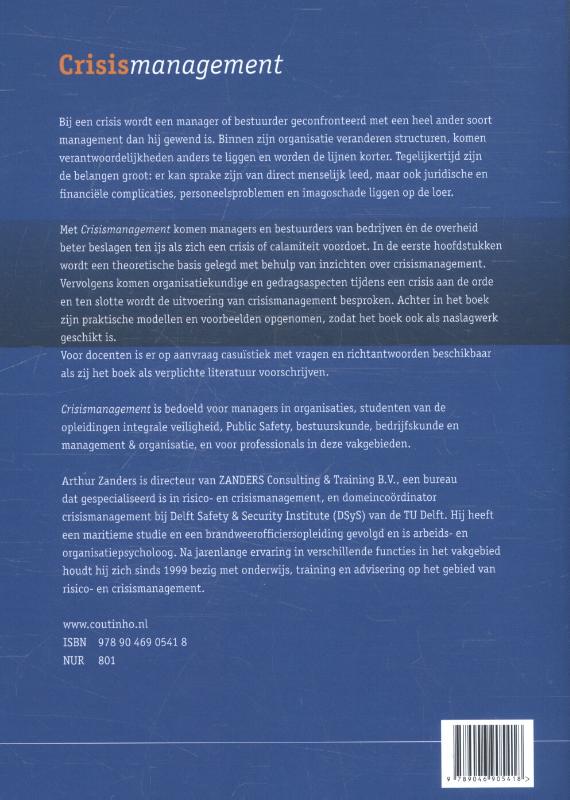 Crisismanagement achterkant