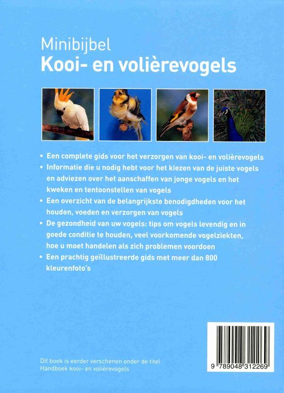 Kooi- en volierevogels / Minibijbel achterkant