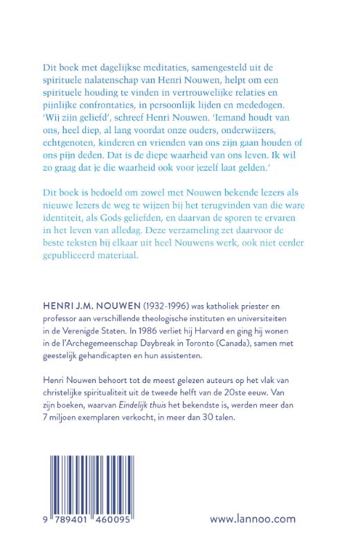 365 meditaties van Henri Nouwen achterkant
