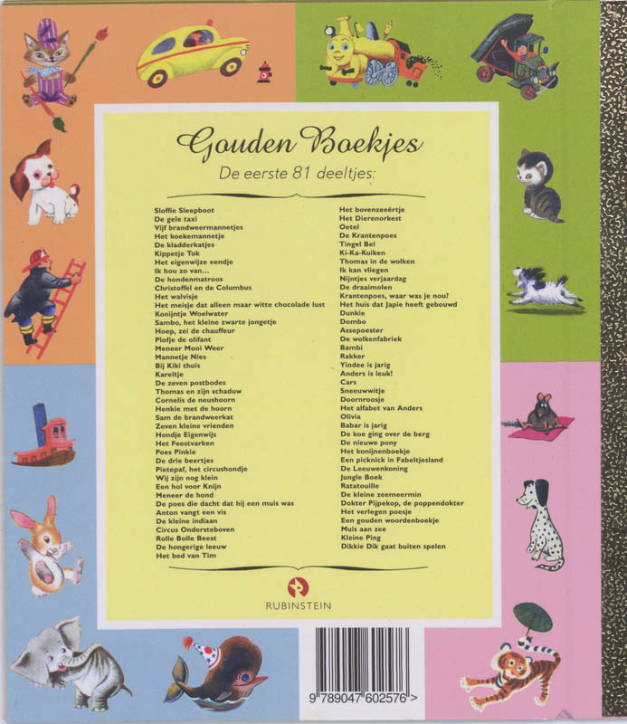Kleine Ping / Gouden Boekjes achterkant