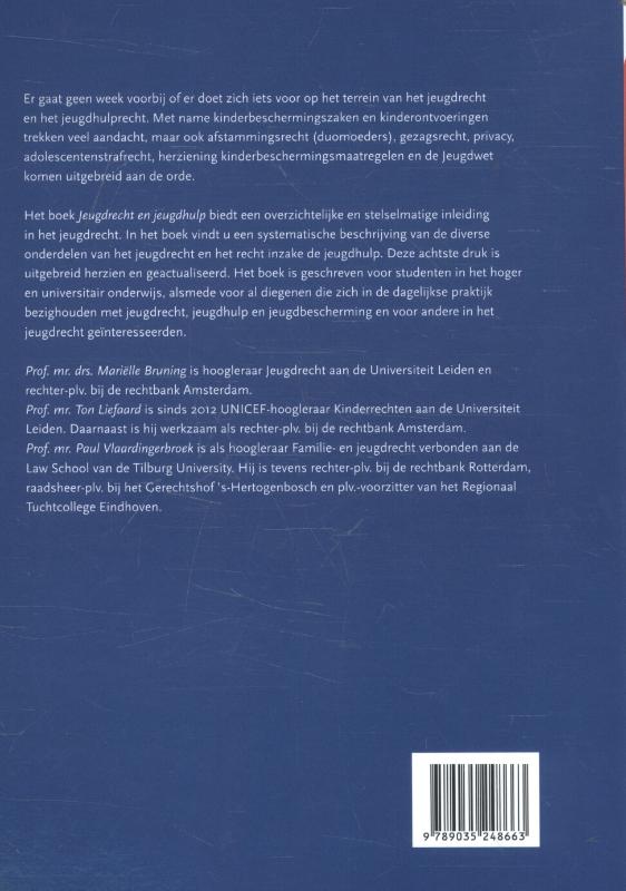Jeugdrecht en jeugdhulp achterkant