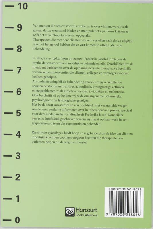 Recept voor oplossingen achterkant