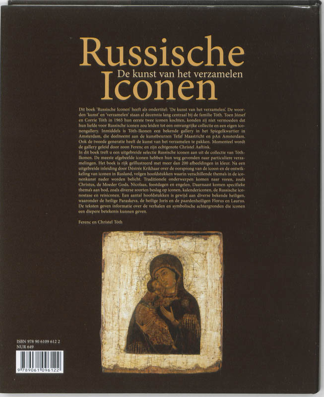 Russische iconen achterkant