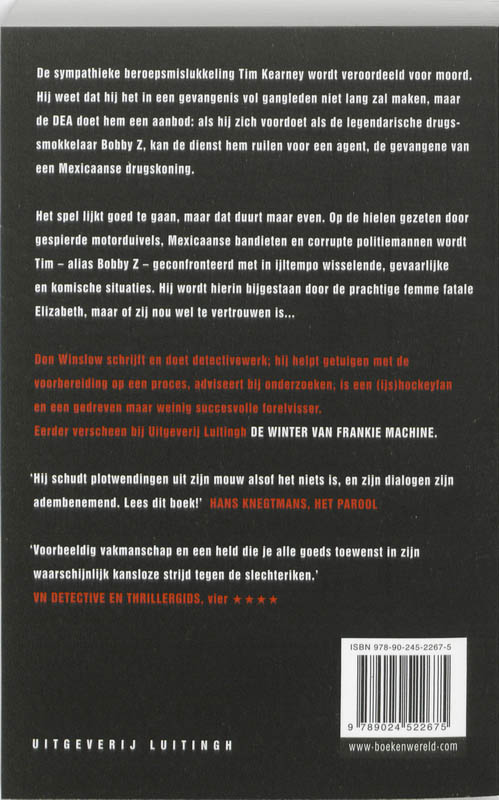 Dood en leven van Bobby Z achterkant