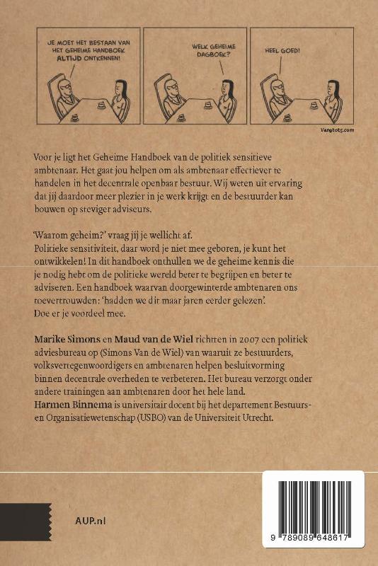 Politieke sensitiviteit voor ambtenaren achterkant