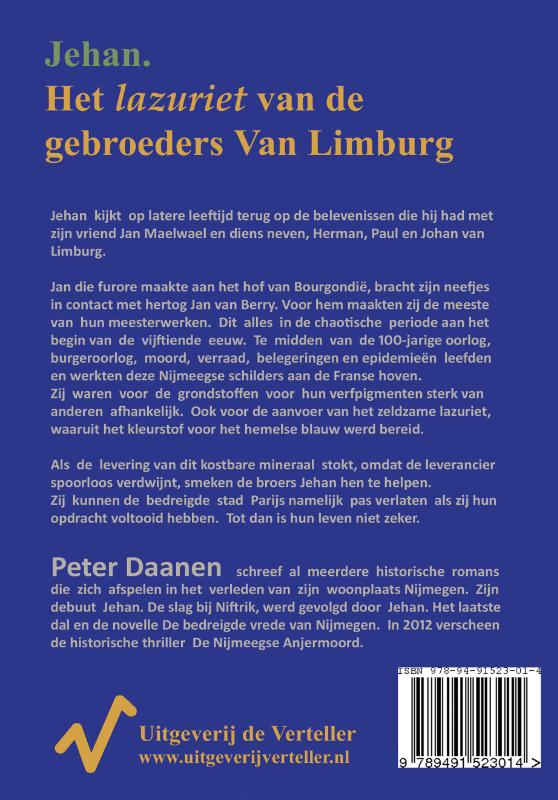 Jehan 4 - Het lazuriet van de gebroeders van Limburg achterkant