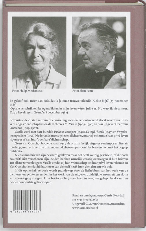 Briefwisseling 1951-1987 achterkant