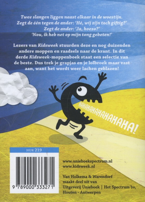 Kidsweek moppenboek / Kidsweek / 3 achterkant