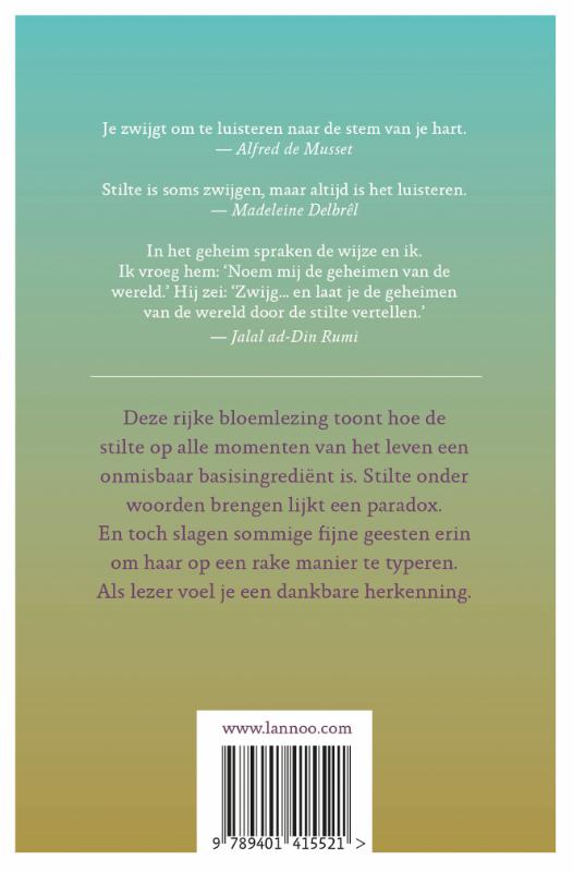 De stem van de stilte achterkant