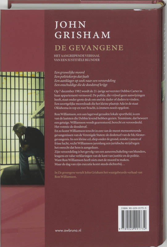 De Gevangene achterkant