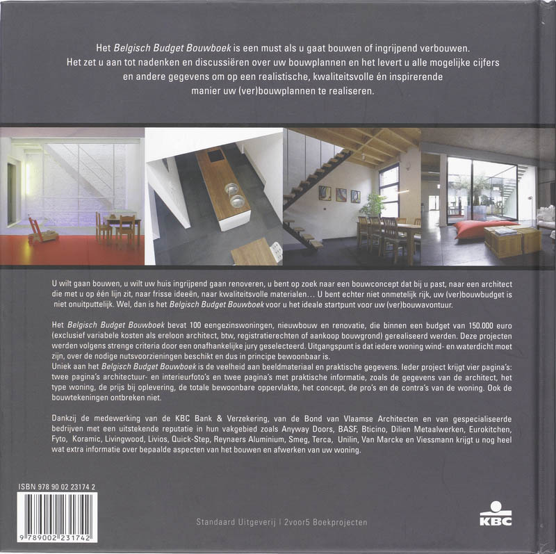 Belgisch Budget Bouwboek achterkant