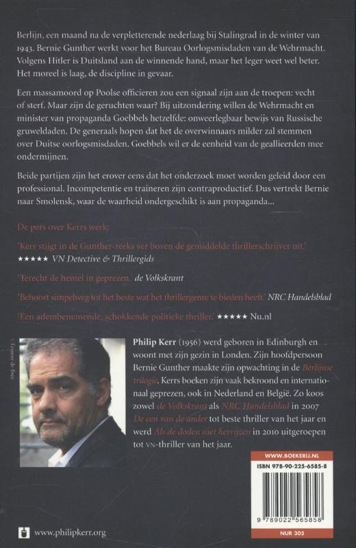 De man zonder adem / Bernie Gunther / 9 achterkant