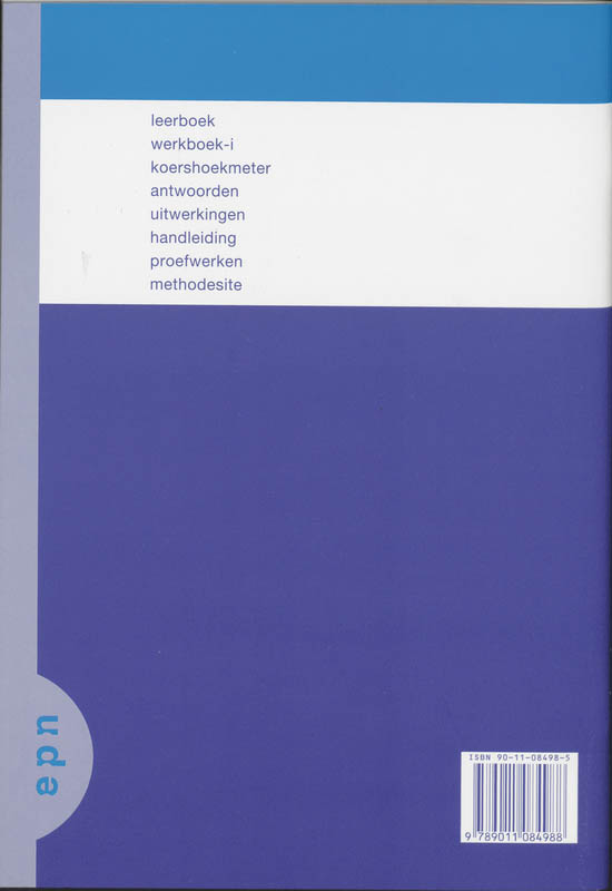 Getal en ruimte / 2 Vmbo-T/havo 2 / deel Antwoorden achterkant