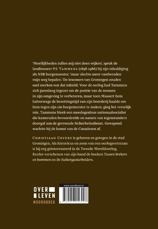 Boer Tammens Houzee / Over Leven achterkant