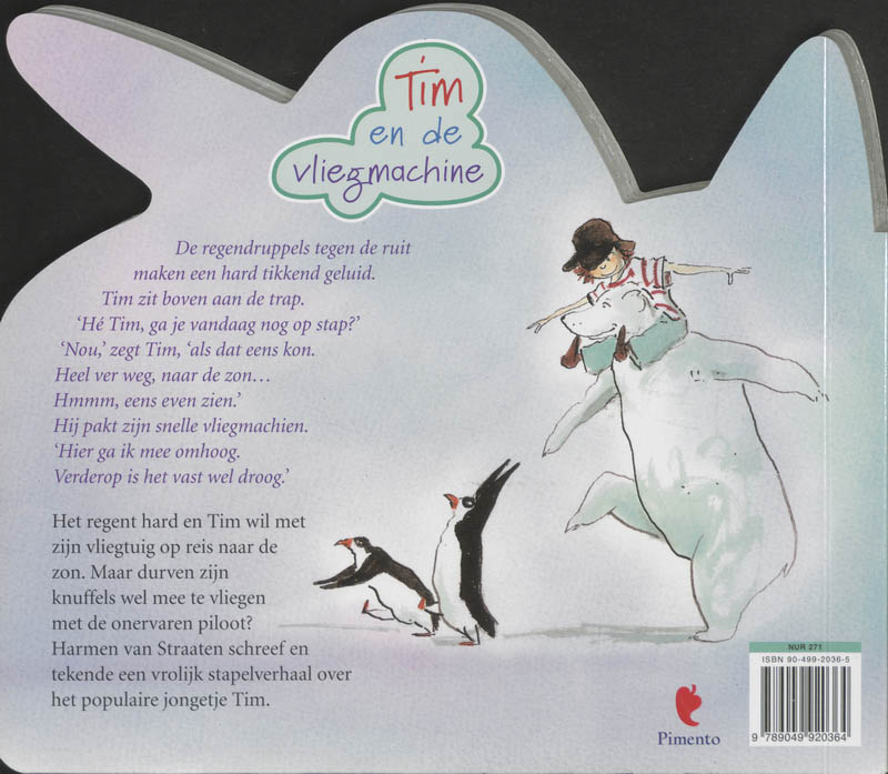 Tim En De Vliegmachine achterkant