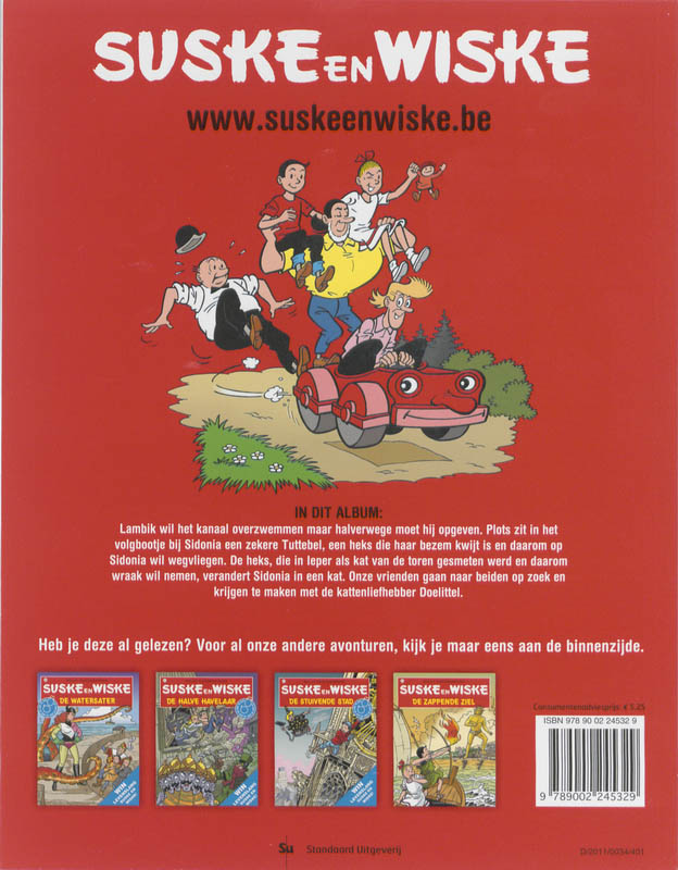 De kattige kat / Suske en Wiske / 205 achterkant