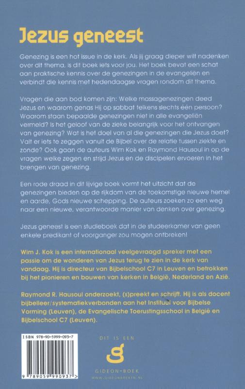 Jezus geneest achterkant