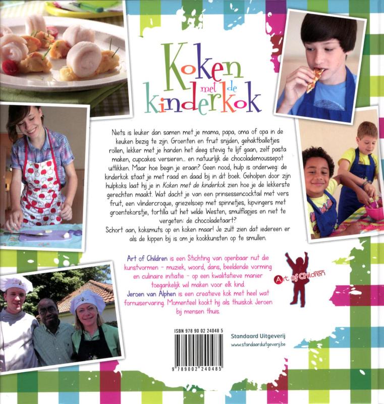 Koken met de kinderkok achterkant