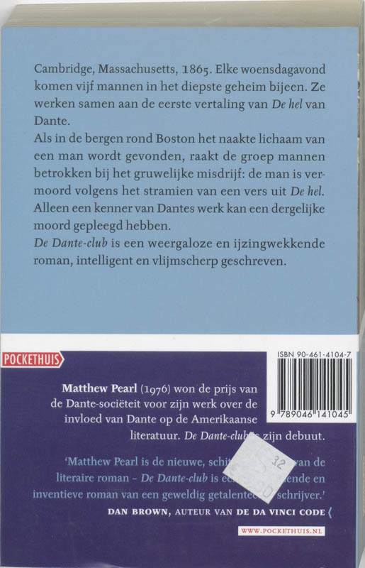 Dante Club achterkant