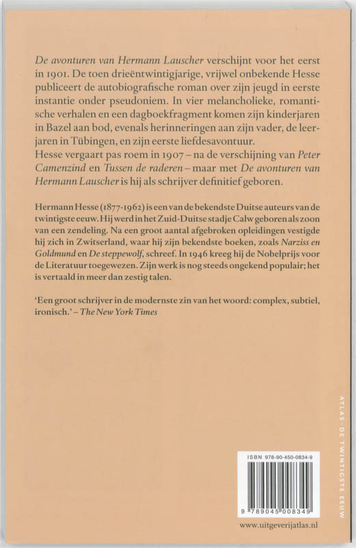 De avonturen van Hermann Lauscher / De twintigste eeuw / 75 achterkant