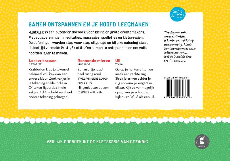 Relaxklets! achterkant
