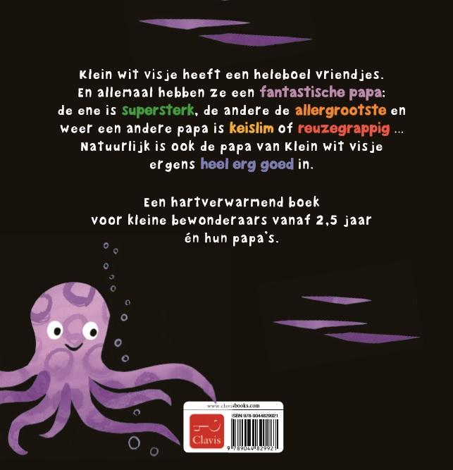 Klein wit visje  -   Klein wit visje en zijn papa achterkant