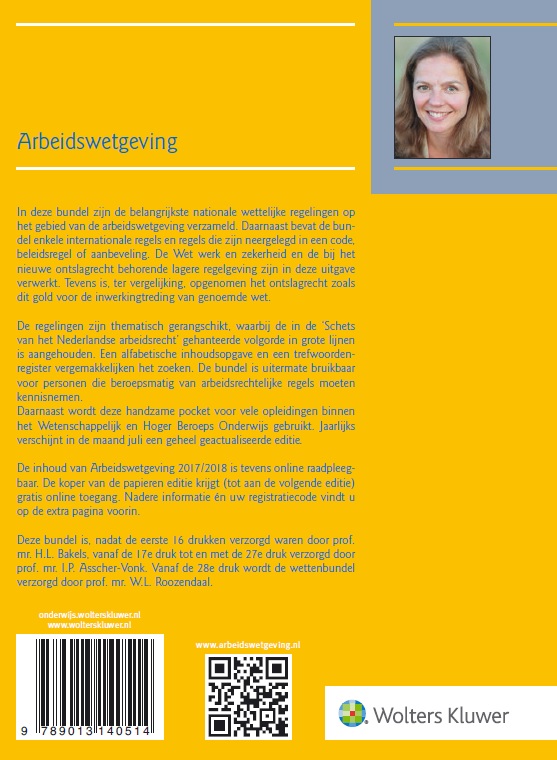 Arbeidswetgeving 2017/2018 achterkant