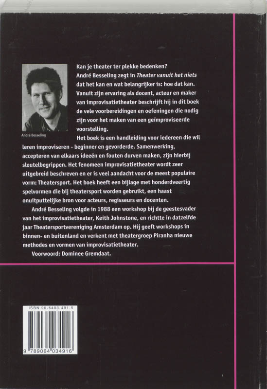 Theater vanuit het niets / IT&FB Theorie & Praktijk serie achterkant