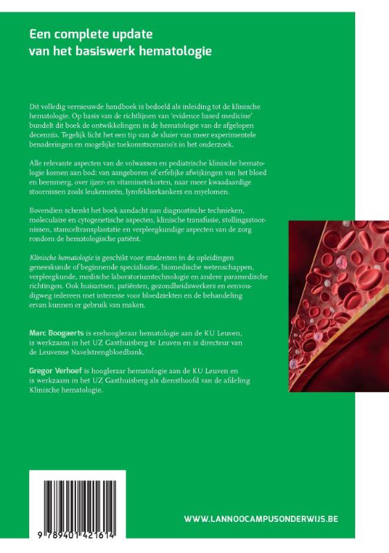 Klinische hematologie achterkant