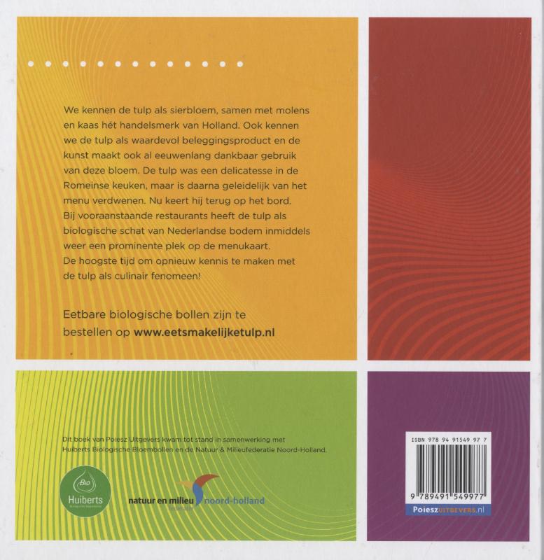 Eet smakelijke tulp achterkant