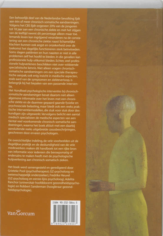 Handboek psychologische interventies bij chronisch-somatische aandoeningen achterkant