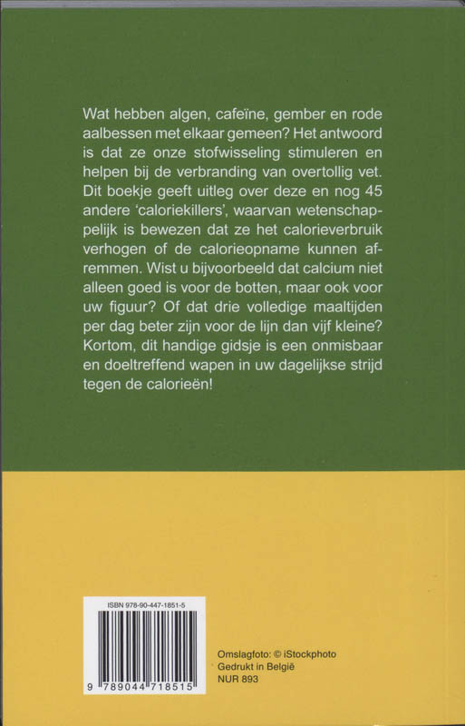 De beste caloriekillers achterkant