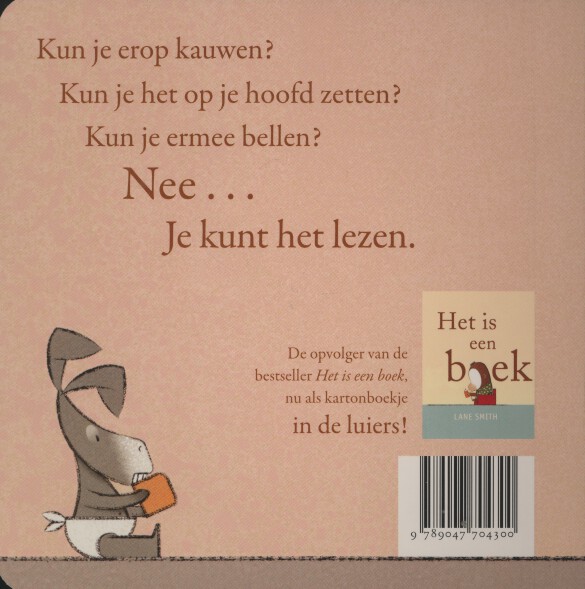 Het is een boekje achterkant